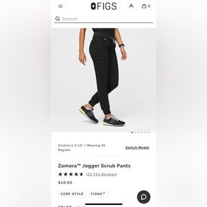 Figs Zamora Jogger Scrub Pants size M/tall